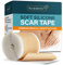 NUVADERMIS Silicone Scar Tape for Surgical Scars - Extra Long Scar Sheets for C-Section, Tummy Tuck, Keloid, and Surgical Scars - Reusable Medical Grade Silicone Scar Tape - 300 x 3.8 cm Roll -1 Pack