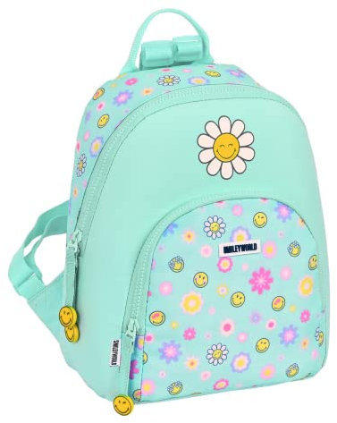 safta Unisex Kinder Mini-Rucksack Smiley World Summer Fun 25 x 30 x 13 cm, bunt, Estándar