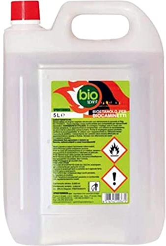 La zappa Bioetanolo inodore e antifumo, combustibile per biocamino e stufa (Tanica da 5 lt)