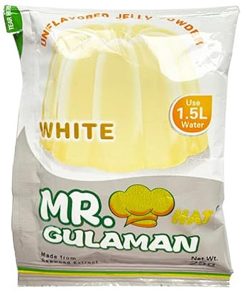 Pack of 3 Mr. Gulaman White Flavour Jelly Powder Made from Seaweed Extract 25g