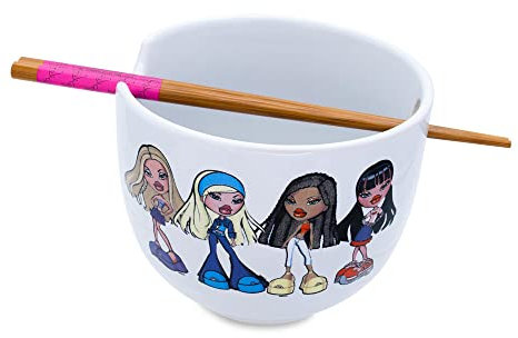Bratz 20-Ounce Ceramic Ramen Bowl and Chopstick Set