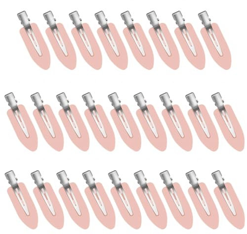 ZEVONDA 26 PCS Pas de Pli Pinces à Cheveux - Pas de Pli Pinces à Cheveux Maquillage Pinces à Cheveux Coiffure Clips Coiffure Pinces à Cheveux pour Filles Femmes (Rose)