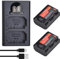 Batmax 2X NP-FZ100 2650mah Replacement Battery and Charger with Type C Port for Sony A7III A7IV A7RIII ZV-E1 FX3 FX30 A7R3 A7R IV A7C A7S III A9 A9R A9S A6600 ILCE 9M2 BC-QZ1 Camera