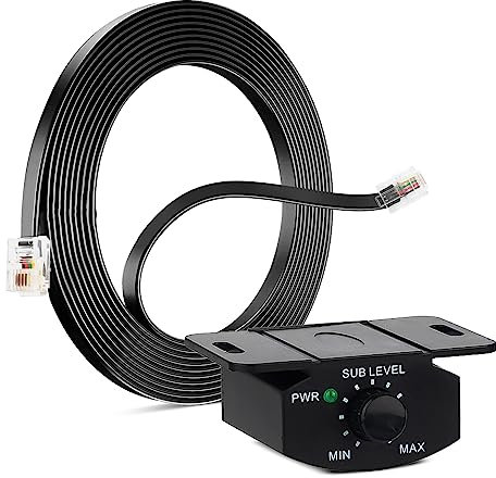 Universal Bass Control Knob, Bass Volume Knob with Extension Cable for Car Amplifier
