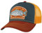 Stetson Fishermen´s Bay Trucker Cap Herren - Schirm, Front & Futter aus 100% Baumwolle - mit Mesh-Einsatz - One Size - größenverstellbar - Anglercap - Basecap Sommer/Winter orange One Size Small