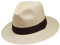 Traditional Foldable/Rollable Genuine Panama Hat - Natural with Brown Band - 62cm