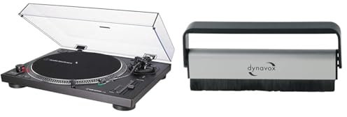 Audio-Technica LP120XUSBBK Platine Vinyle à Entraînement Direct (Analogue & USB) Noir & Dynavox Carbon-ANTISTATIK-B RSTE