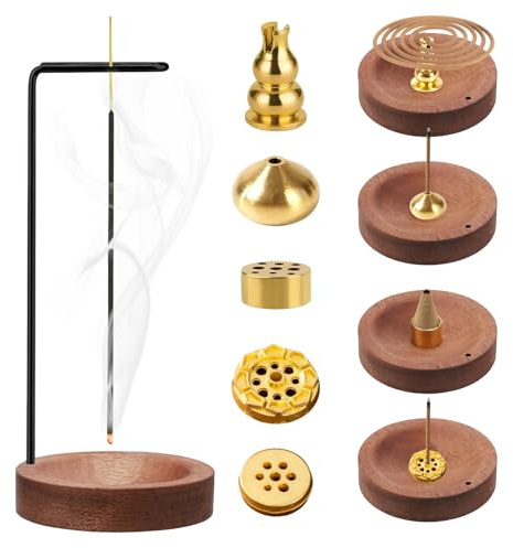 7-in-1 Räucherstäbchen Halter Räucherstäbchenhalter Räucherstäbchen- Halterung Incense Holder Incense Burner Weihrauch-Brenner für Schlafzimmer Meditationsraum Yoga Erholungsraum