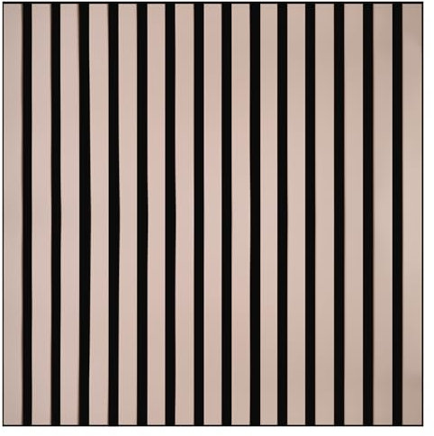 KAISER plastic® Akustikpaneele | Farbe: Pastell Lachs | Wandpaneele in verschiedenen Formaten | Lamellenwand in Pastellfarbe | moderne Wandverkleidung (60 x 60 cm - 1STK.)