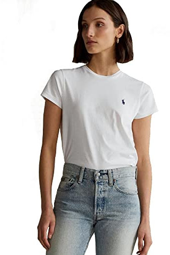 Ralph Lauren, Maglietta da donna in cotone, bianco, L