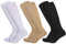 Utensilsto 3 Paar Medizinische Kompressionsstrümpfe für Damen & Herren 20-30 mmHg, Kniestrümpfe Lange Kompressionssocken Compression Socks für Laufen Flug Sport Reisen Schwangerschaft (S/M)