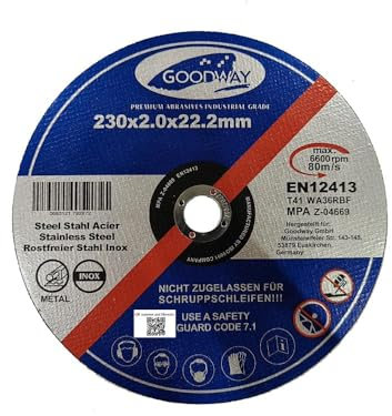 Profi-Trennscheiben │ Ø 230 mm, 2 mm dünn │ für Flex, Trenn- und Winkelschleifer │ Inox │ Schneidscheiben │ (10)