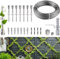 TOOSOAR Plante Grimpante Cadre Support Treillis Plantes Grimpantes,Kit Système de Câbles Métalliques pour Plantes(8 Supports, 12m de Câble)