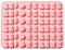 1 lot de 60 moules à bonbons en silicone, pour la fabrication de bonbons, de gelée, de chocolats, de biscuits