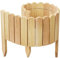 be4nature Rollzaun aus Kiefernholz 100 x 30 cm Hellbraun imprägnierte Beeteinfassung Flexibler Rollborder Holzzaun Rasenkante Gartenzaun Umzäunung für Garten Gartenpalisade