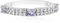Cavill Tansanit Silberring 925 Sterling, 0,81ct Tansania Tansanite mit 24 funkelnden Kambodscha Zirkonia, filigran und elegant im runden Design, platinierter Glanz, Größen 17-19