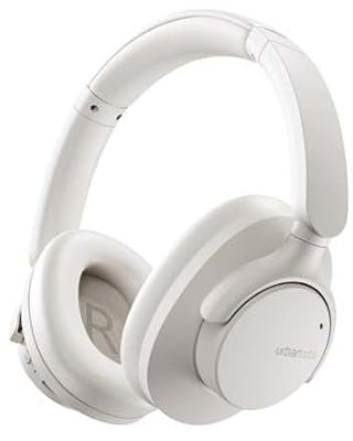 Urbanista Valencia Bluetooth Kopfhörer Over-Ear, Active Noise Cancelling Kopfhörer, 50h Spielzeit, mit ANC Modus, Hi-Res Audio, Tiefer Bass, Verbindung von 2 Geräten - Weiß