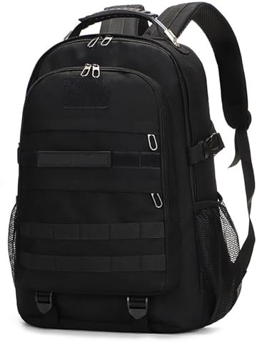 Kabxhueo Militär Rucksack Herren 50L Wasserdicht Molle Taktischer Backpack Große Military Tactical Rucksack Laptoptasche Outdoor Wanderrucksack Trekkingrucksack für Wandern Reisen Camping,Schwarz