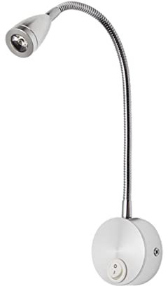 DIYEAH Applique Murale À Col De Cygne LED, Lampe De Lecture Flexible avec LumièRe Blanche pour Chambre, Veilleuse Murale Design Moderne en Aluminium