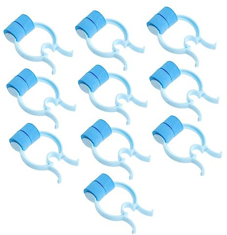HOUDERCO Lot de 10 Pinces Nasales Correction du Nez Bouchons Anti-Saignement Accessoire Respiratoire Taille Ajustable Maison Sommeil