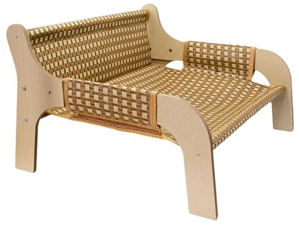 Katzen-Couch-Bett | Hundetouch Katzenmöbel Schlafbett – Kühlmöbel Haustierbedarf Hundesofa für drinnen und draußen, Wohnzimmer, Schlafzimmer, Sommerschlafen, kleine Hunde, Kätzchen