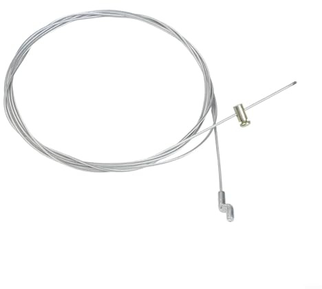 FACAIIO Câble d'accélérateur de rechange avec crochet en Z pour roue de frein de tondeuse à gazon, fil d'acier de 0,5 mm de diamètre, longueur 200 cm, s'adapte à la plupart des équipements de jardin