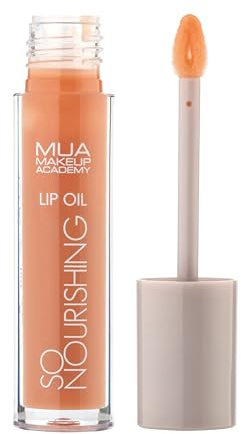 MUA So Nourishing Nude Lip Oil (Pack of 1) | Hydrating Lip Oil with Vitamin E, Jojoba Oil & Rose Oil, High Shine Finish, Lightweight, Vegan & Cruelty Free