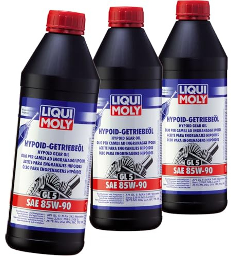 BandelOne enthält 3x Liqui Moly 1035 Hypoid Getriebeöl GL5 Sae 85W90 235.0 MAN 342 ZF Te ML