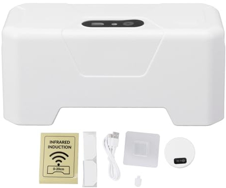 Automatischer Toilettenspüler mit Infrarot Sensor, Berührungslose WC Spülung, Elektrische WC Spülautomatik, 1800mAh Lithium Batterie, ABS Material, Wassersparend, Einfache Montage für Badezimmer