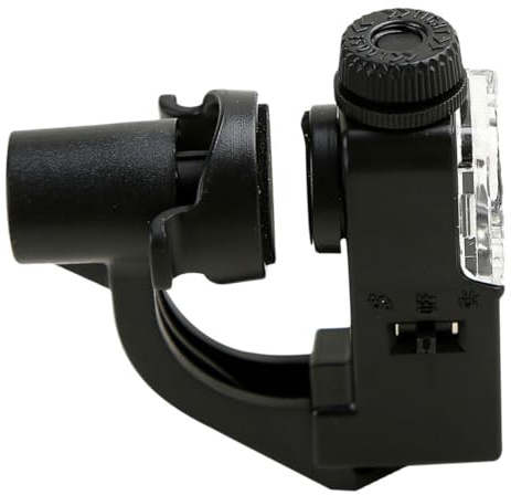 Kleiner Handymikroskop 90-fache Vergrößerung mit Clip On, Led, Schwarz