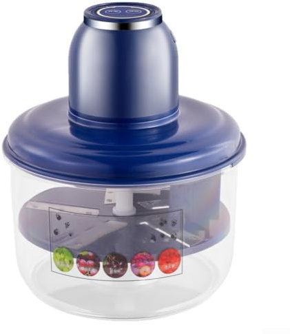 Peladora de Uvas Automática para Tomates para cherry - Máquina de Pelar Frutas Rápida 20s para acero Inoxidable Cocina Hogar(Blue)