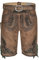 Herren Lederhose Maximilian - Premium Trachtenlederhose Schöneberger Trachten inkl. Trachtengürtel (60, braun)