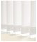 SOMERTON PLAIN WHITE MADE TO MEASURE VERTICAL BLIND REPLACEMENT SLATS 89mm (3.5) WIDE FREE WEIGHTS & CHAIN INCLUDED