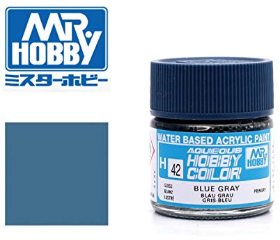 Mrhobby - Aqueous Hob. Col. 10 Ml Blue Gray (Mrh-h-042) - Model building and construction toys (hobbies and creative toys for children)