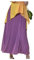 Elonglin Damen Faltenrock Sommer Lange Rock Hohe Taille Plissee Unifarben Freizeit Skirt Ol Lila One Size