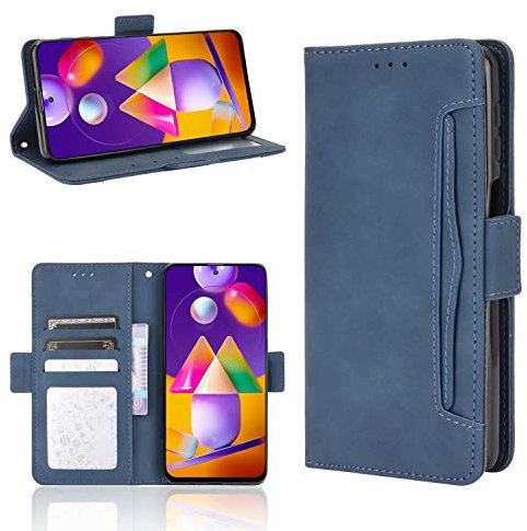 Wuzixi Wallet Cover per Samsung Galaxy Note 10 Lite. Funzione Stand, Slot Cart, Flip Caso Pelle PU Bumper Custodia con, Case Custodia per Samsung Galaxy Note 10 Lite.Blu