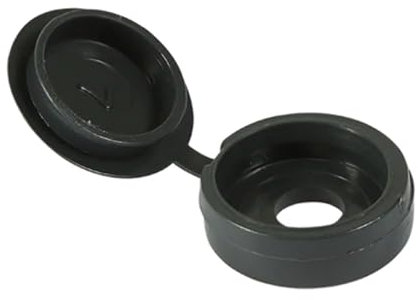 TIMCO Hinged Screw Caps Large Dark Grey - To fit 5.0 to 6.0 Screw