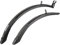 M-Wave Unisex-Adult MUD MAX F+R ADJ S Schutzblech-Set für 20-24, Schwarz