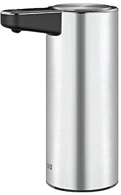 EKO Aroma Automatic Soap Dispenser - USB Rechargeable, No-drip Valve, Refillable, Liquid Motion Sensor Hand Soap Dispenser - Perfect for Bathroom and Kitchen, Stainless Steel, H18 x W7 x D12cm (250ml)