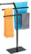 Relaxdays Handtuchhalter, 3 Stangen für 6 Tücher, freistehend, Badezimmer u. Küche, Eisen, HBT: 87x50,5x20,5 cm, schwarz
