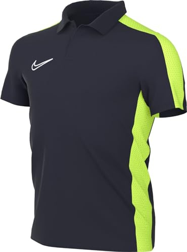 NIKE DR1350-452 Y NK DF ACD23 Polo SS Polo Shirt Unisex Obsidian/Volt/White Größe S