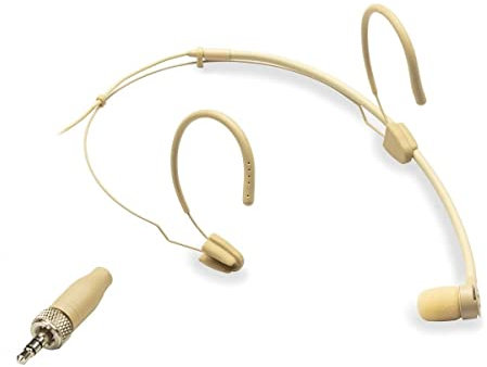 VISAGE-C01B BG BEIGE - microfono cardioide ad archetto dotato di connettore mini-jack 1.8 trs con ghiera