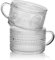 Paysky Vintage Coffee Mugs Set of 2, 14 oz Glass Coffee Cups Gift for Cappuccino, Latte, Coffee Bar Accessories, Overnight Oats Containers