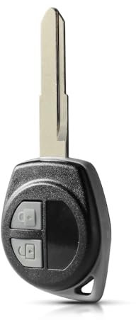 AUTOZOCO Carcasa Mando Llave de Coche 2 Botones, Compatible con Suzuki Swift, Opel Agila, Suzuki Grand Vitara, Celerio, Ignis, Jimny, SX4 S-Cross, Alto V, Splash, Liana, Baleno,Nissan Pixo, Fiat