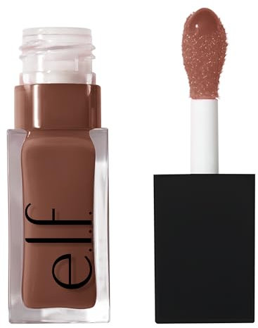 e.l.f. Glow Reviver Lip Oil, Nourishing Tinted Lip Oil For A High-Shine Finish, Infused With Jojoba Oil, Vegan & Cruelty-Free, Honey Talks