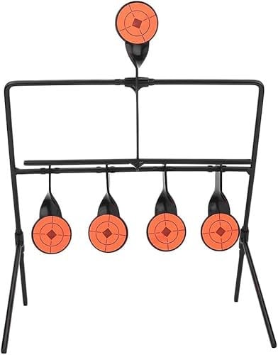 Cibles -Tir Pistolet, Carabine, Carabine Air Comprimé, Cible Carabine à Plomb,Spot de TIR à Réarmement Automatique.Cible Métallique tir Sportif.Automatique-plinking