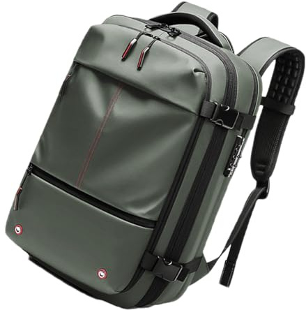 Duroecsain Vakuum-Reiserucksack,Luft-Vakuum-Rucksack | Diebstahlsicheres Airpack mit Passwortsperre, 60 l erweiterbar | Oxford-Tuch-Vakuumverpackung, wasserdicht, trockene Nasstrennung