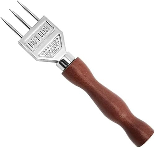 MEETOZ Ice Pick, Wood Handle Stainless Steel Ice Shaper, Japanese Style Ice Chipper, Ideal for Kitchen, Bars, Bartender