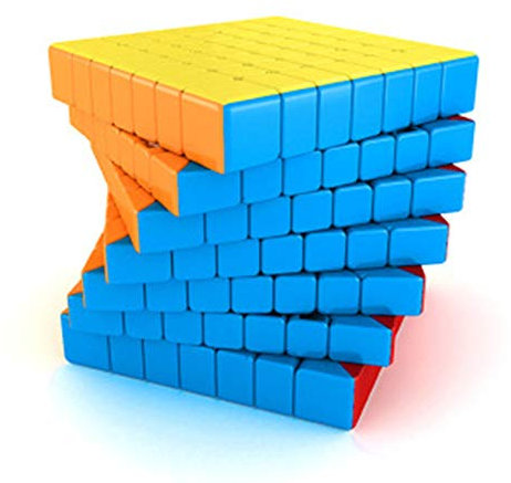 Bokefenuo Cuber Moyu Meilong Speed Cube 7x7 Stickerless Meilong Puzzle 7x7x7 Toys for Kids Magic Cube