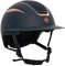 Imperial Riding Unisex – Erwachsene Reithelm IRHOlania Deluxe Big Visor, Navy-Rosegold, S